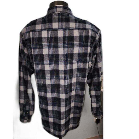 Pendleton Plaid Wool Flannel Button Up Shirt Size XL Long - Picture 2 of 7